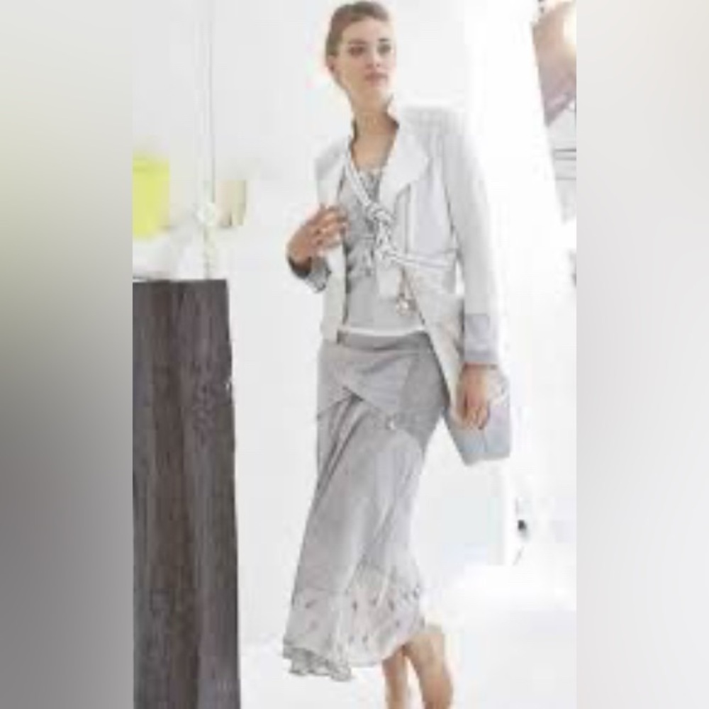 NWT, Elisa Cavaletti Selene Asymmetrical Maxi Skirt, Sz XL